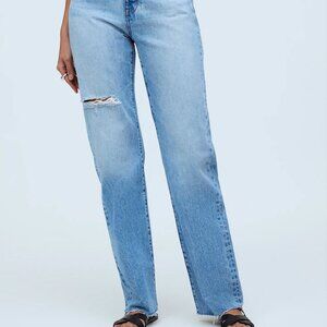 Madewell The '90s Straight Jean in Revoir Wash 26P